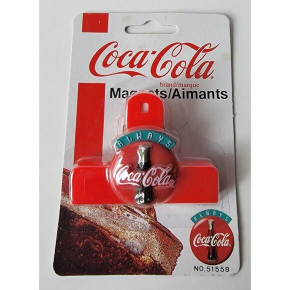 Vintage Coca Cola Chip Clip Fridge Magnet 1995 NOS No.51558 - Picture 4 of 12